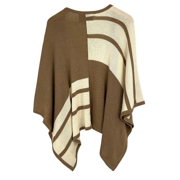 Brochu Walker Womens Alpaca Wool Knit Shawl Open Front One Size Cardigan Poncho - Picture 6 of 10